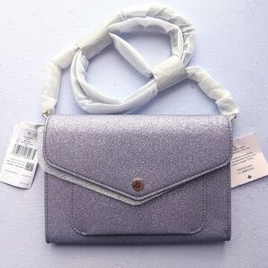 KATE SPADE NWT lilac glitter flap bag